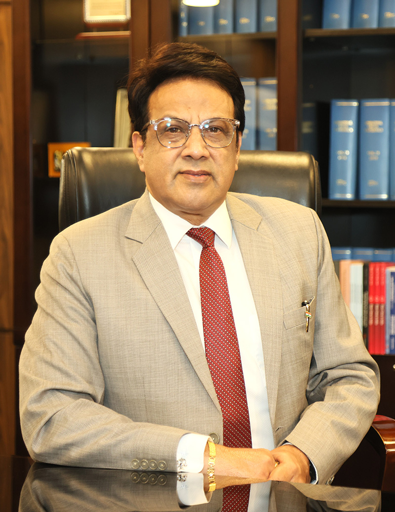 Portrait of Professor G.S. Bajpai, Vice Chancellor of NLU Delhi and Chief Patron of Centre for Regulatory Studies
